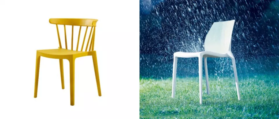 Dizajnové kvalitné plastové stoličky do záhrady UV ochrana