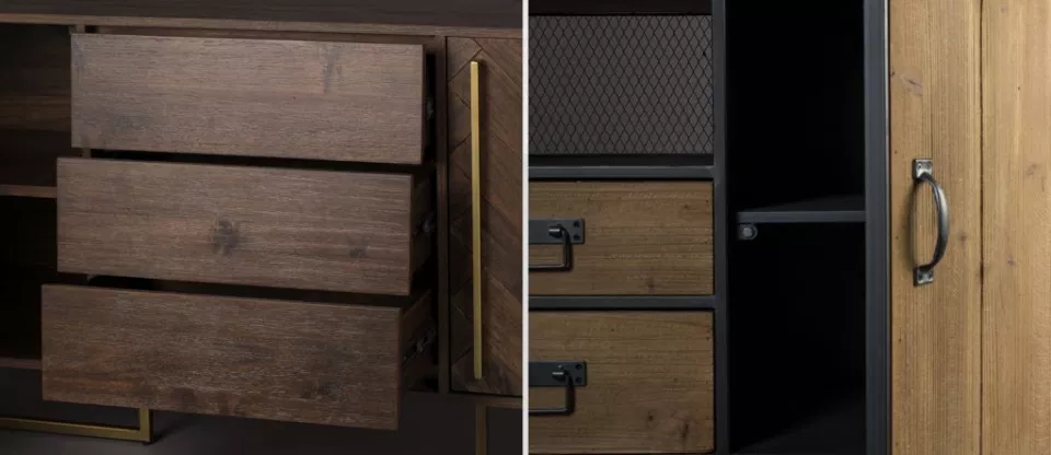 Dizajnová komoda do spalne drevo Roomfactory