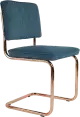 Zuiver Diamond kovová stolička - Modrá