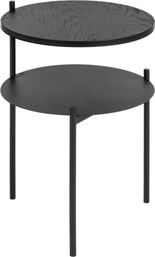 Moderný nočný stolík Noo.ma Tu - Čierna