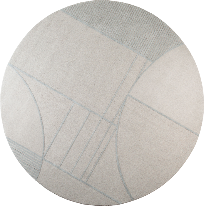 Zuiver Bliss dizajnový koberec - Modrá, 240 cm