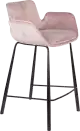 Zuiver Brit čalúnená pultová stolička - Ružová