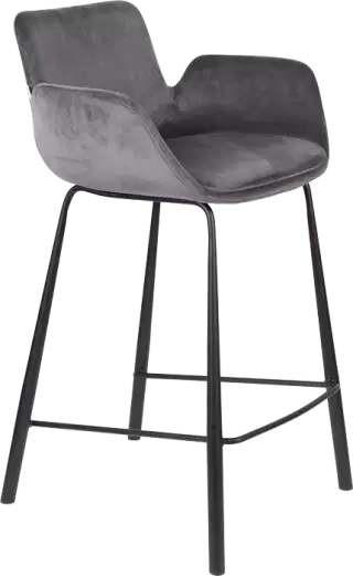Zuiver Brit čalúnená pultová stolička - Sivá