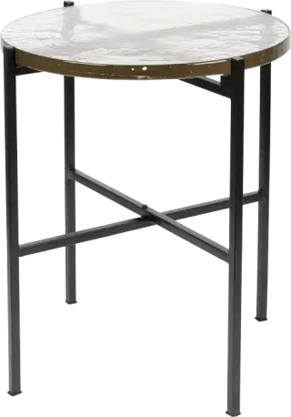 Dutchbone Vidrio dizajnový príručný stolík - Čierna