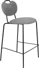 WL-Living Aspen čalúnená pultová stolička - Sivá