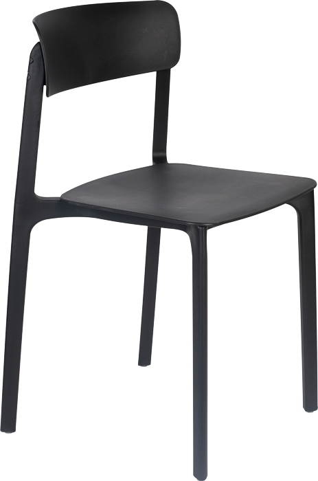 WL-Living Clive minimalistické stoličky - Čierna