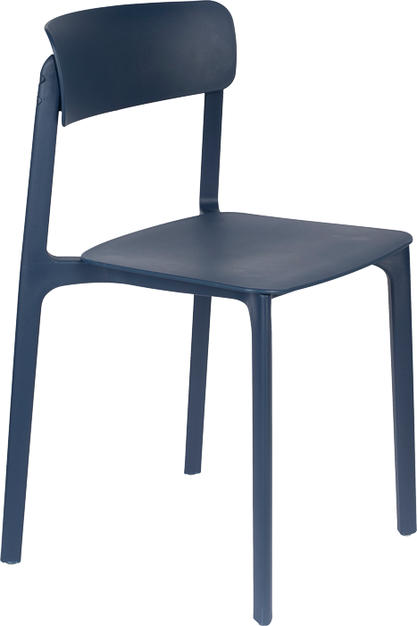 WL-Living Clive minimalistické stoličky - Modrá