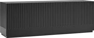 Teulat Doric dizajnová drevená komoda - Čierna, 200 cm