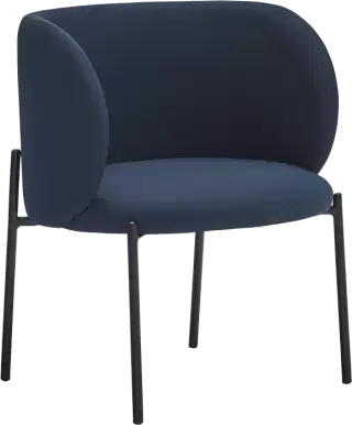 Teulat Mogi dizajnová čalúnená stolička - Modrá