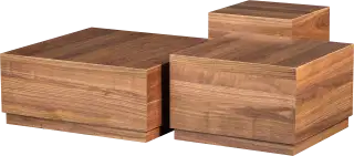 Woood Pim set drevených stolíkov - Orech