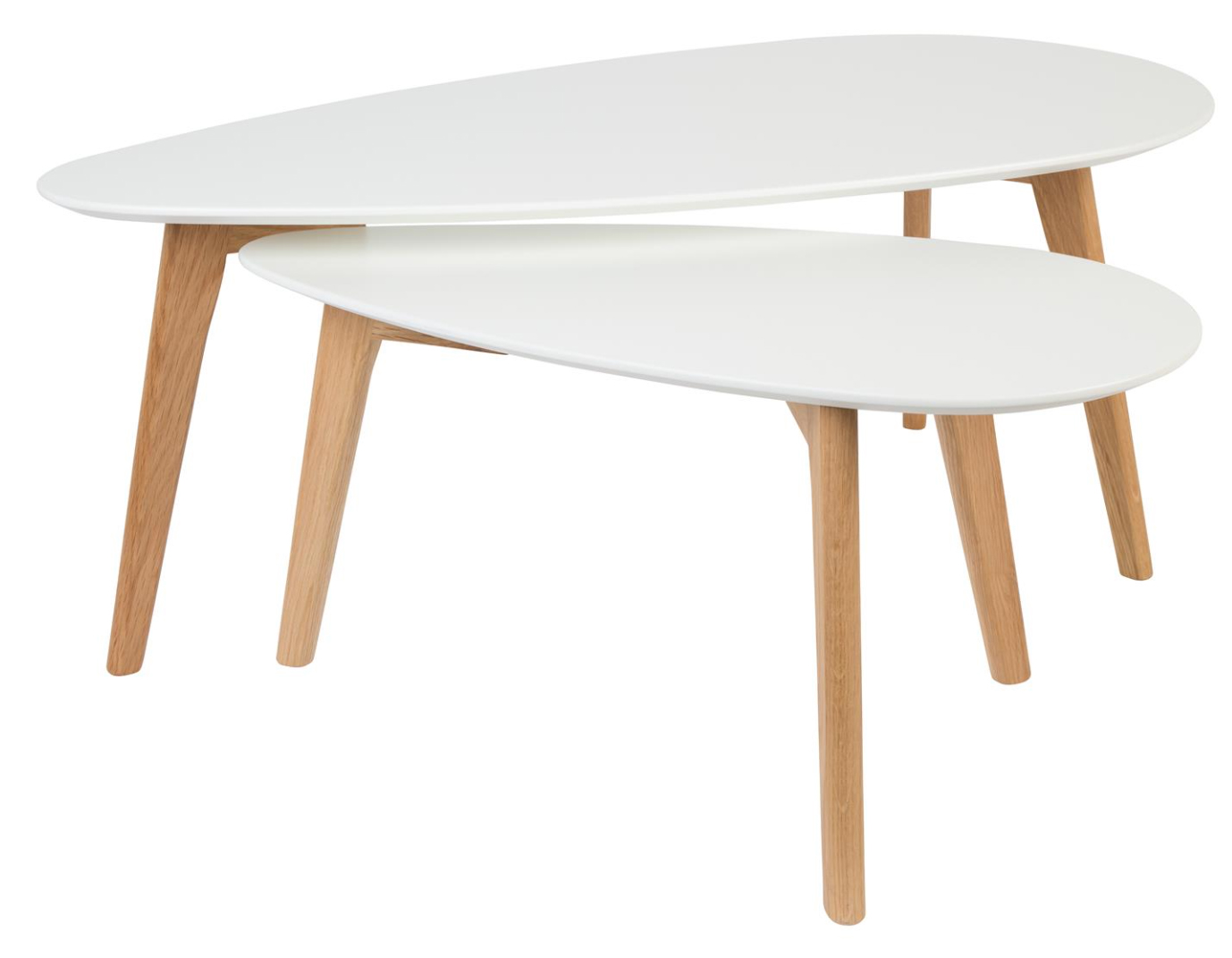 WL-Living Drop biele stolíky do obývačky