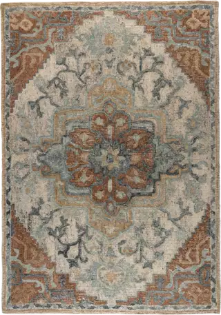 Dutchbone Amori koberec do obývačky - Modrá, 200 x 300 cm