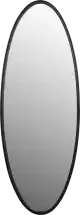 WL-Living Matz oválne zrkadlo do chodby - Čierna, 160 cm