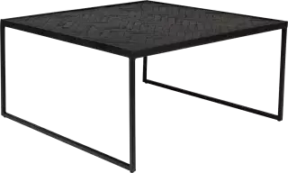 WL-Living Parker čierny stolík do obývačky - 80 x 80 cm