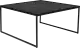 WL-Living Parker čierny stolík do obývačky - 80 x 80 cm