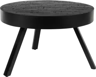 WL-Living Suri okrúhly stôl do obývačky - Čierna, 58 cm