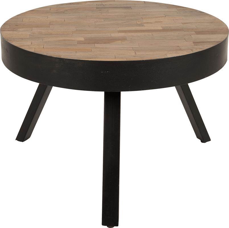 WL-Living Suri okrúhly stôl do obývačky - Drevo, 58 cm