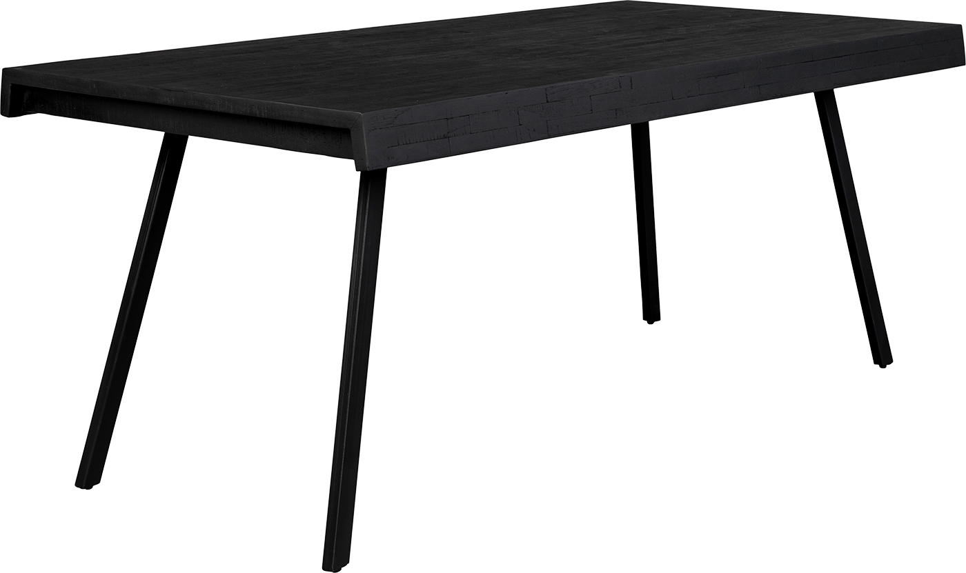 WL-Living Suri jedálenský stôl - Čierna, 160 x 78 cm