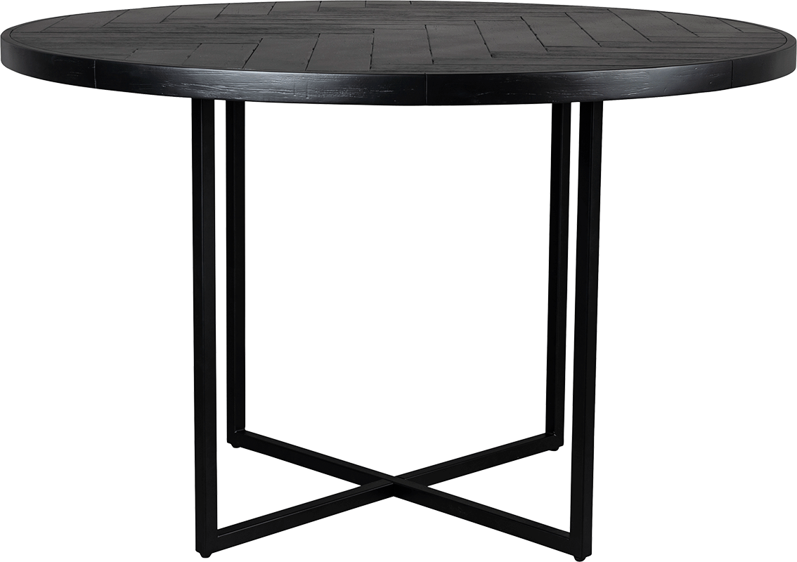 Dutchbone Class okrúhly jedálenský stôl - Čierna