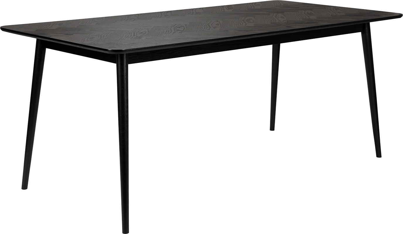 WL-Living Fabio jedálenský stôl - Čierna, 160 x 80 cm