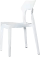 Bontempi Aria transparentná stolička - Biela