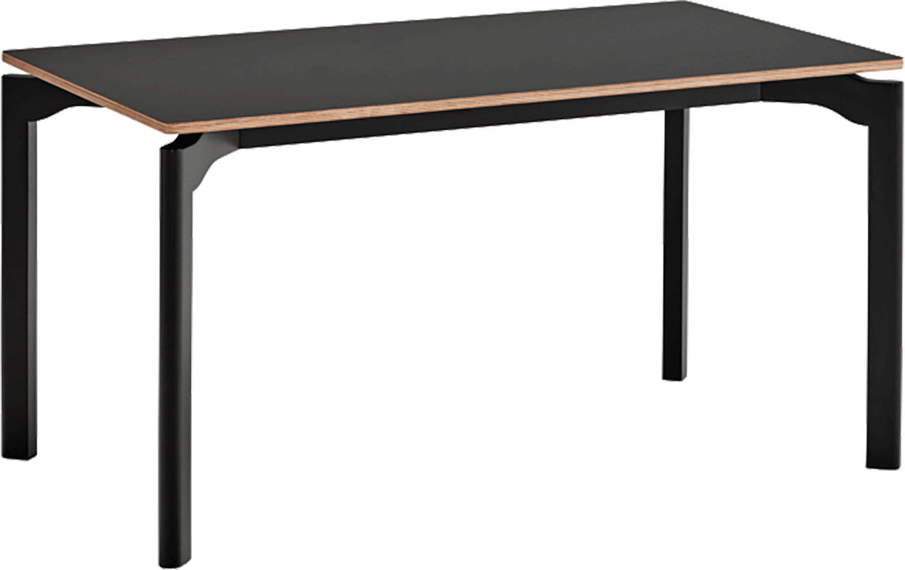 Teulat Nicola jedálenský stôl - Čierna, 140 cm