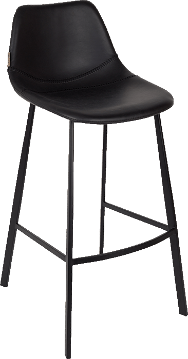 Dutchbone Franky barové stoličky - Čierna, Pultová