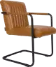 Dutchbone Stitched čalúnená stolička - Hnedá