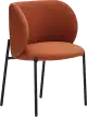 Teulat Mogi jedálenská stolička - Oranžová - PU koža