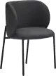 Teulat Mogi jedálenská stolička - Čierna - PU koža