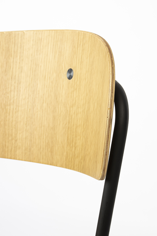 WL-Living Jolien drevená stolička s kovovým rámom 10