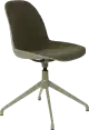 Zuiver Albert Kuip stolička na otočnej podnoži -Zelená, Bez podrúčok