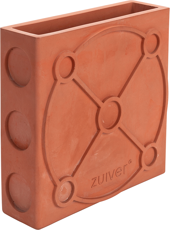 Zuiver Graphic betónová váza -Oranažová, Plochá