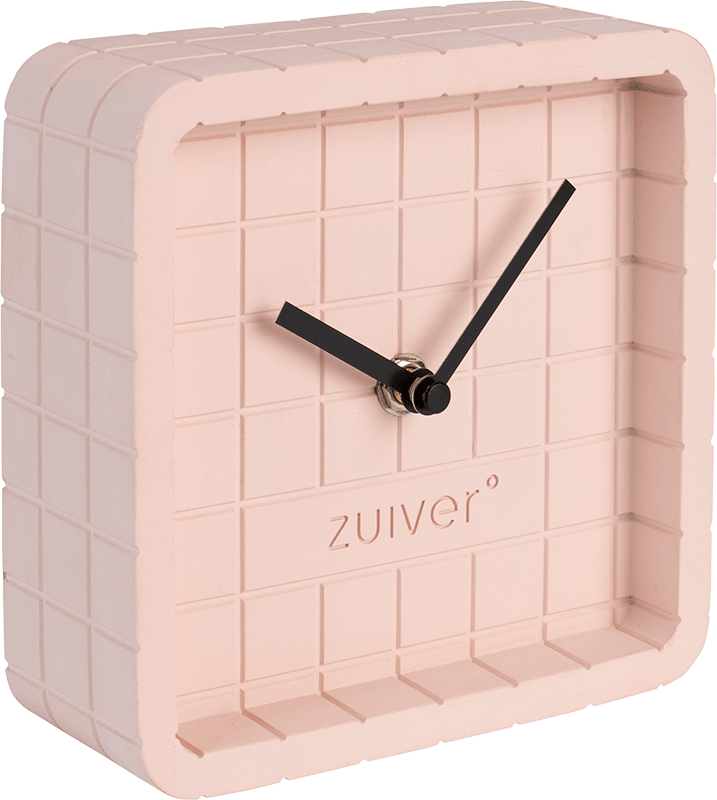 Zuiver Cute betónové stolné hodiny - Ružová