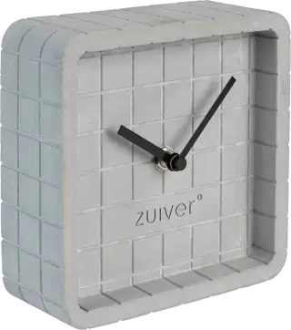 Zuiver Cute betónové stolné hodiny - Sivá