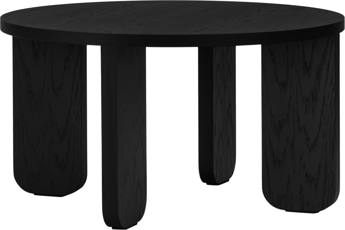 Noo.ma Kuvu konferenčný stolík - 55 cm, Čierna