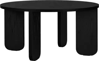 Noo.ma Kuvu konferenčný stolík - 75 cm, Čierna