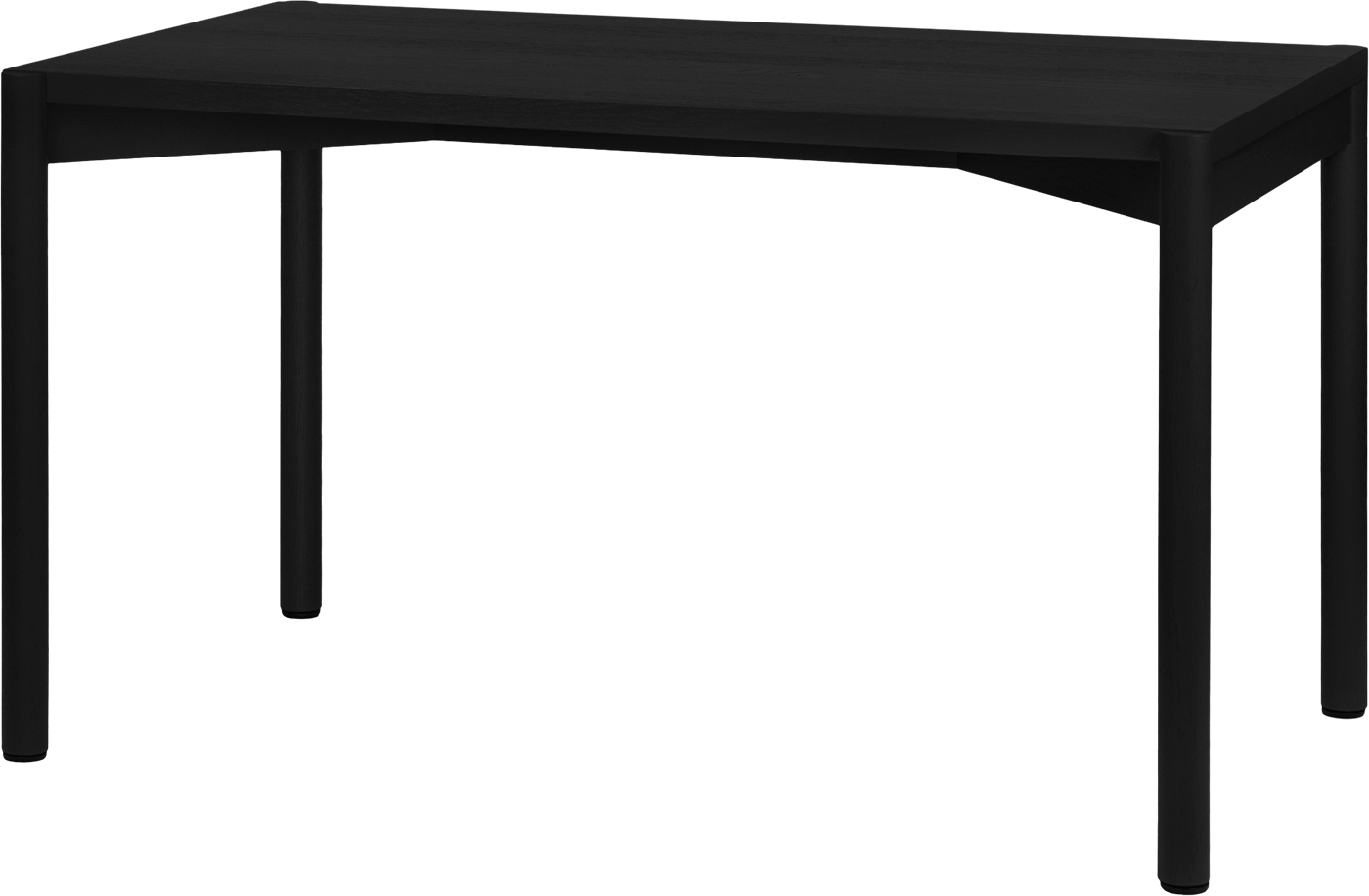 Noo.ma Yami jedálenský stôl - Čierna, 130 cm