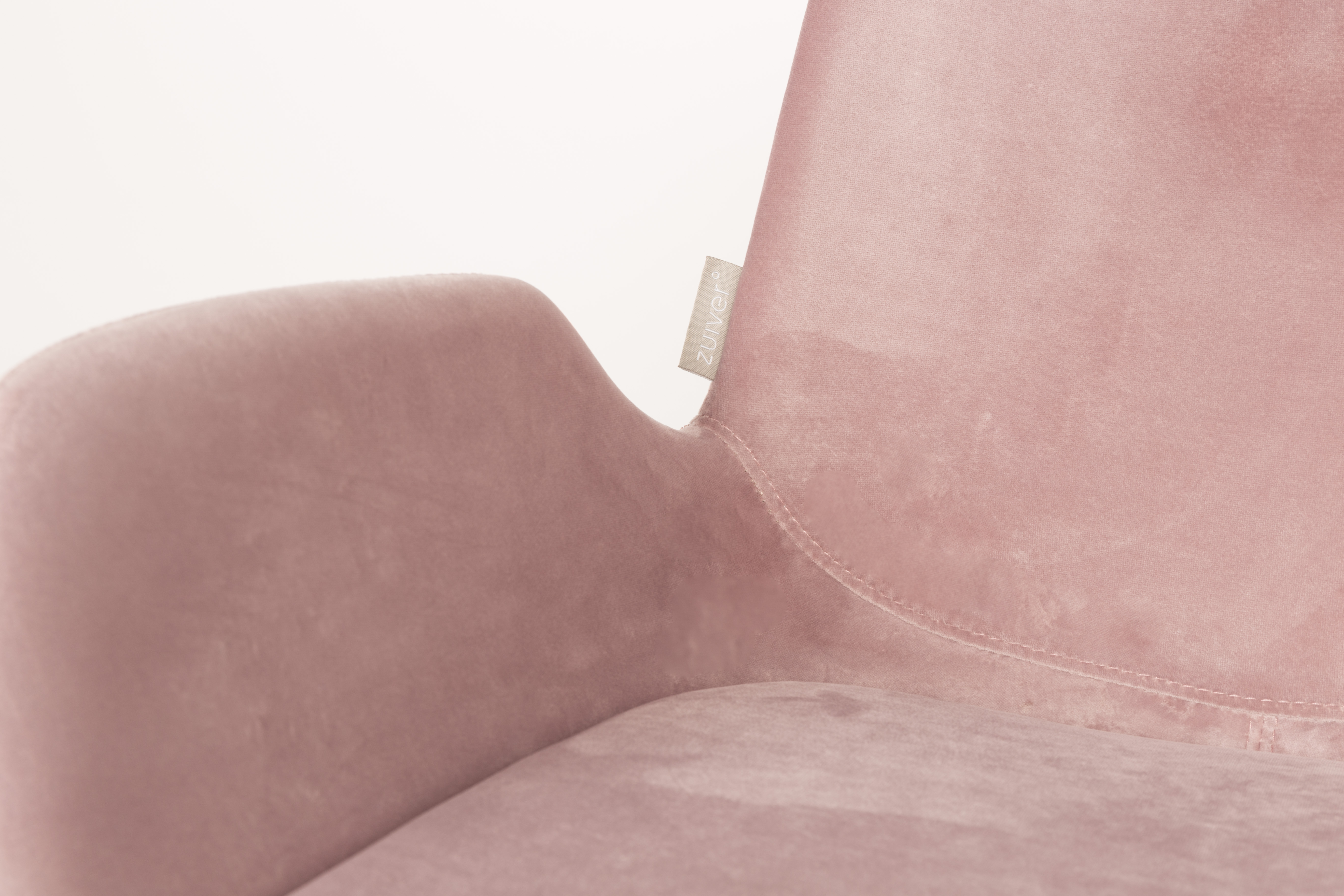 Zuiver Brit čalúnená stolička - Ružová - Výpredaj 7