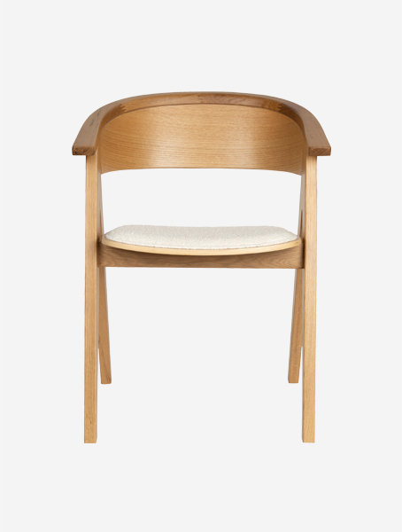 Zuiver NDSM drevená stolička s čalúnením