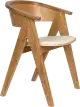 Zuiver NDSM drevená stolička s čalúnením - Prírodná