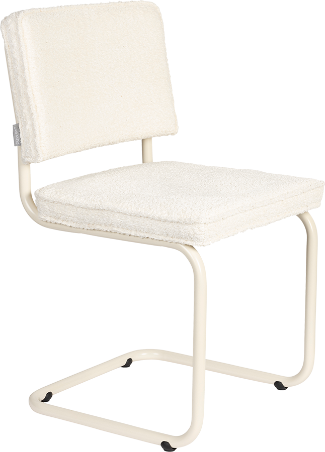 Zuiver Ridge soft čalúnená stolička - biela