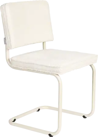 Zuiver Ridge soft čalúnená stolička - biela