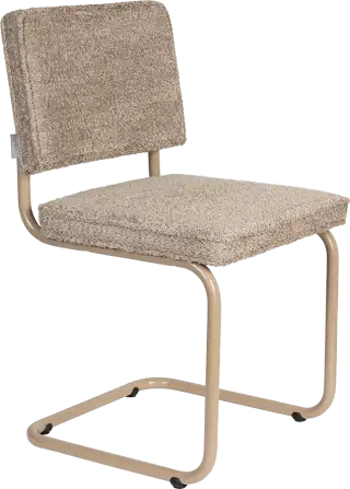 Zuiver Ridge soft čalúnená stolička - béžová