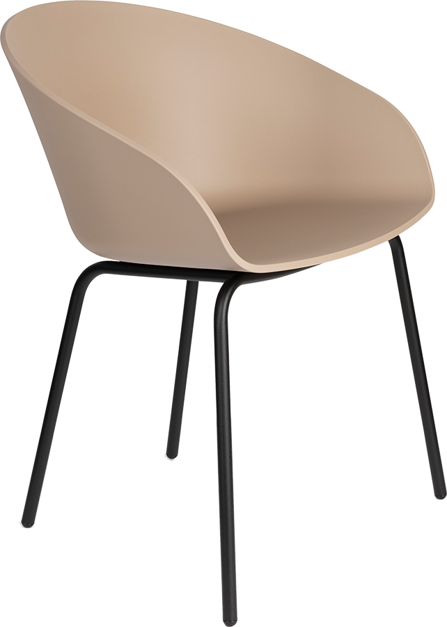 Zuiver Void dizajnová stolička - Béžová kov