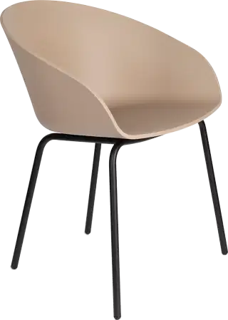 Zuiver Void dizajnová stolička - Béžová kov