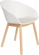 Zuiver Void dizajnová stolička - Biela drevo