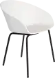 Zuiver Void dizajnová stolička - Biela kov