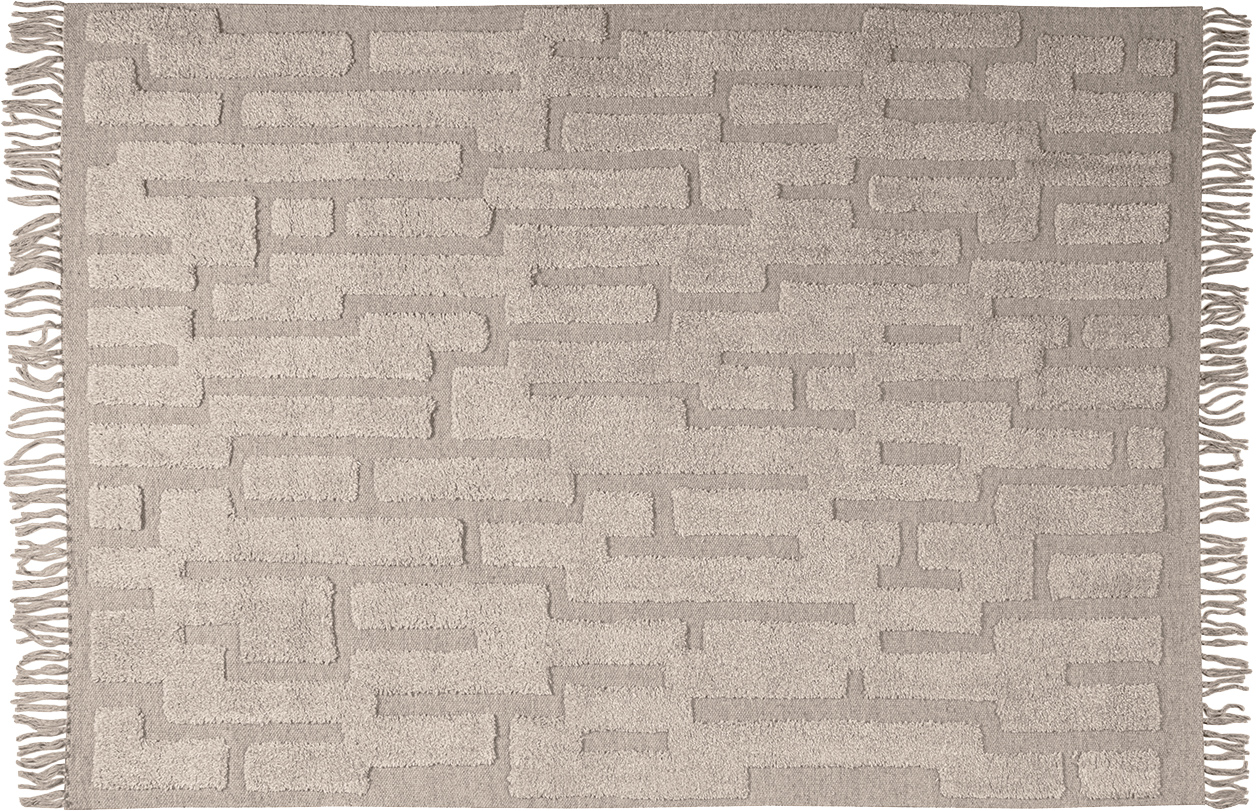 Basiclabel Meer vlnený koberec - Sivá