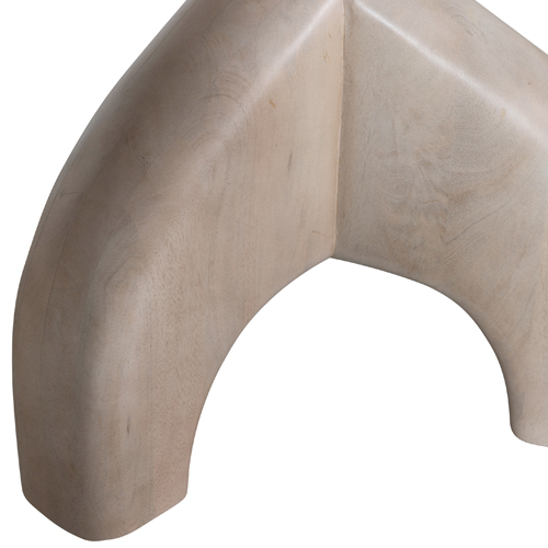 Objemná noha stola Smooth dodáva predmetu zemitý vzhľad a zároveň poskytuje stabilný stojan